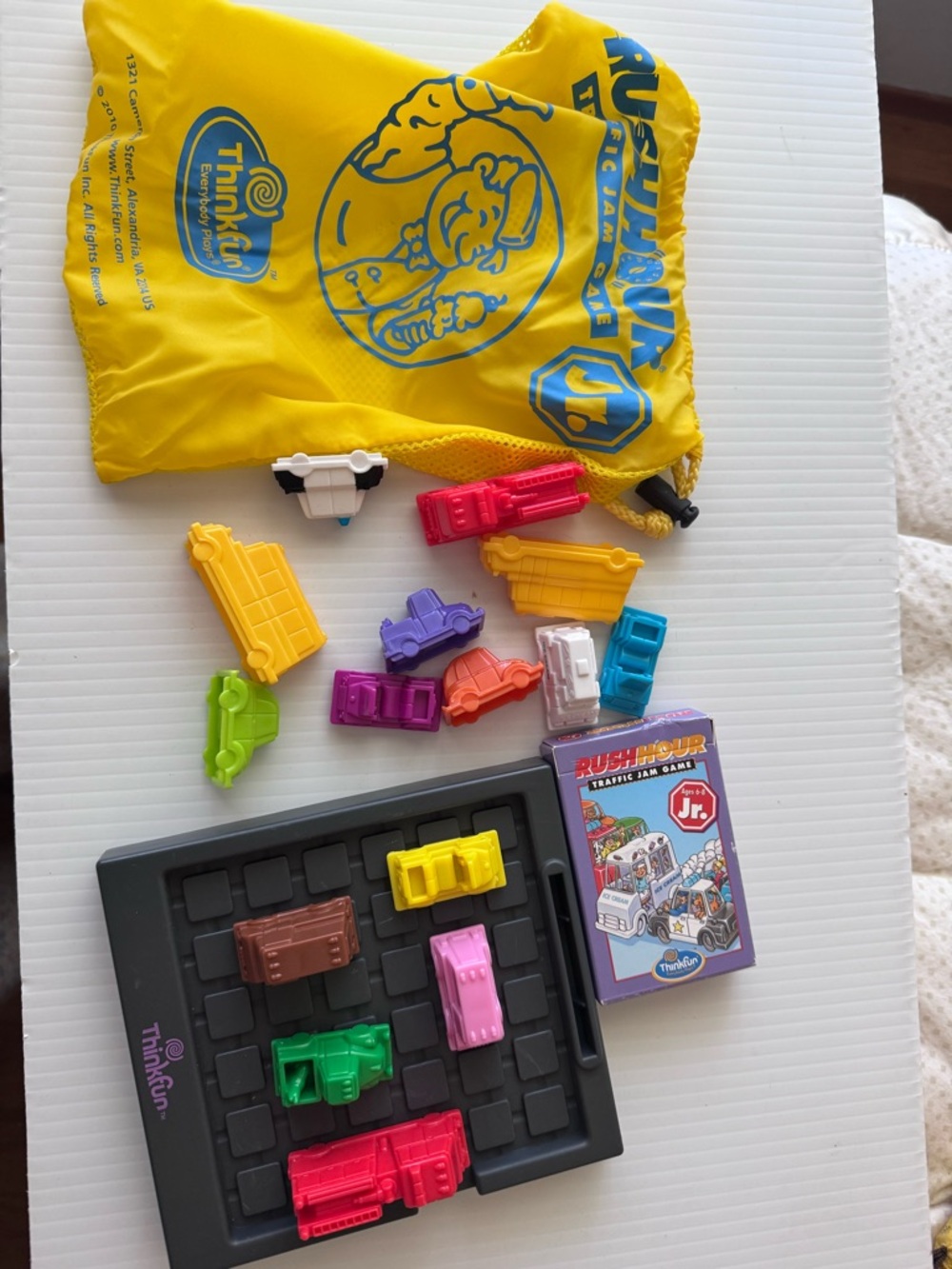 Think! Kids Puzzle Game Set - Yellow Bag with Multicolor Vehicles